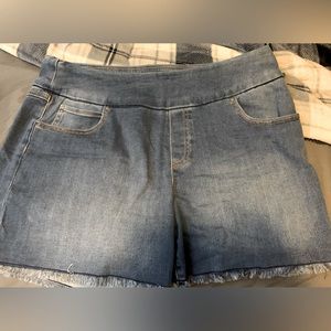 Sugar Magnolia Denim Plus Shorts Size 14